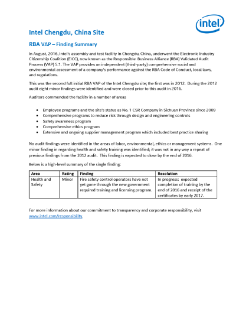 Validated Audit Process: Summary of Findings
